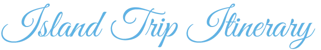 海島遊避寒行程 Island Trip Itinerary