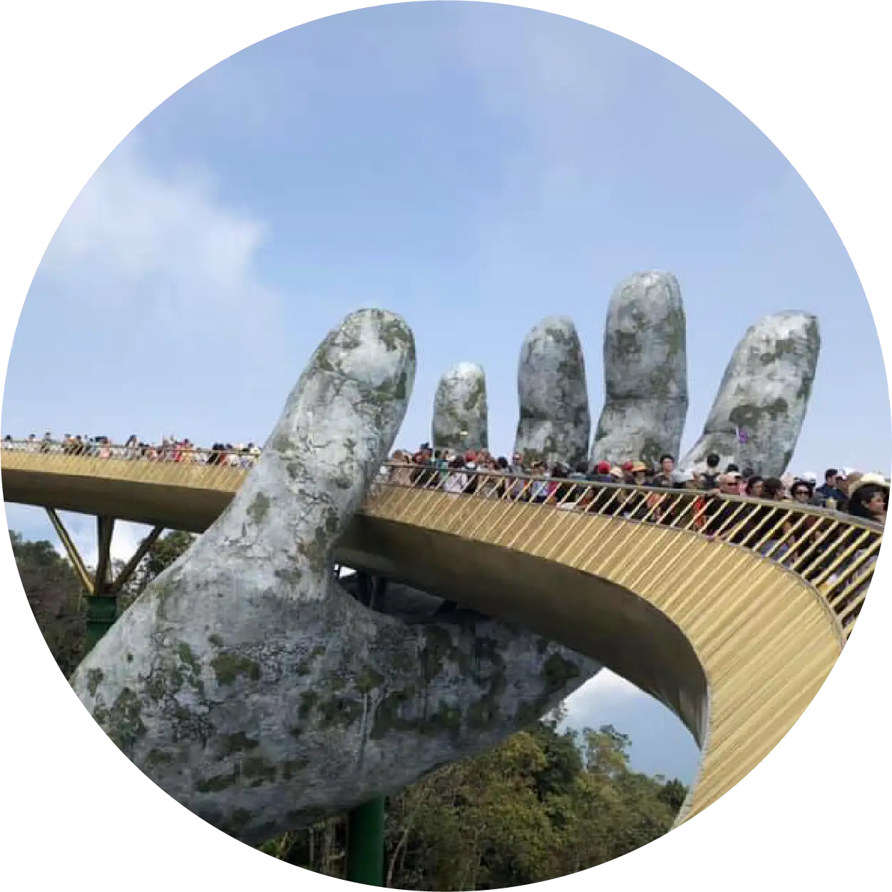 〈越南〉巴拿山黃金佛手橋